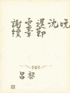 谢云迟沈晚梨后续章节