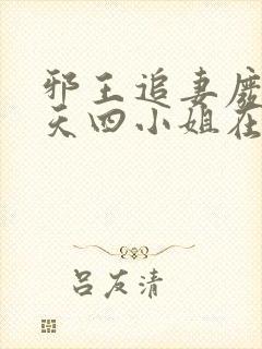 邪王追妻废材逆天四小姐在线阅读