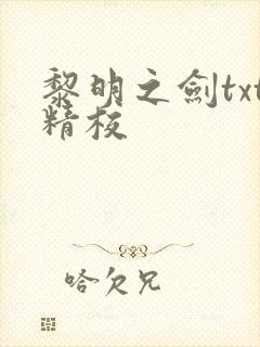 黎明之剑txt精校