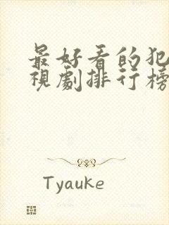 最好看的犯罪电视剧排行榜前十名