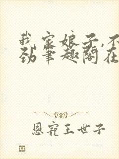 我家娘子,不对劲笔趣阁在线