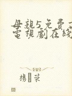 母亲5免费高清电视剧在线看免费