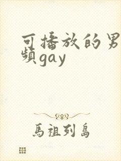 可播放的男同视频gay