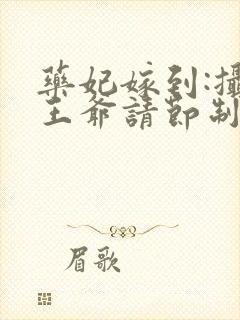 药妃嫁到:摄政王爷请节制封面