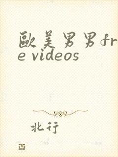 欧美男男free videos
