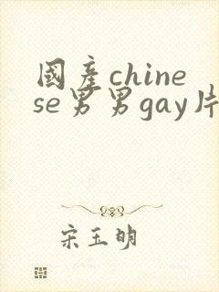 国产chinese男男gay片