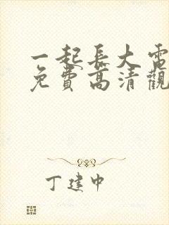 一起长大电视剧免费高清观看