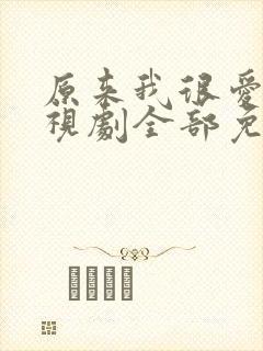 原来我很爱你电视剧全部免费观看