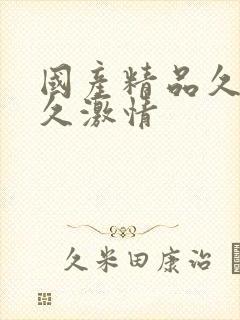 国产精品久久久久激情