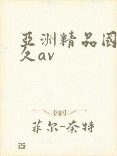 亚洲精品国产久久av