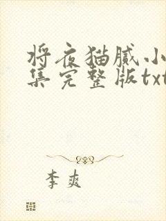 将夜猫腻小说全集完整版txt
