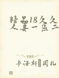 精品18久久久人妻一区二区