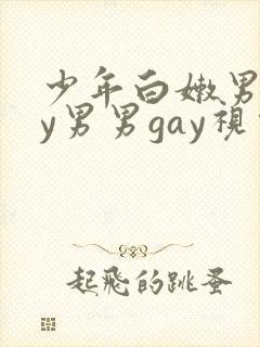 少年白嫩男gay男男gay视频