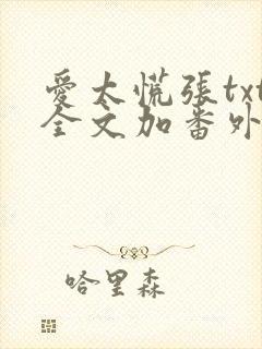 爱太慌张txt全文加番外