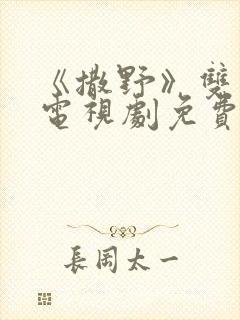 《撒野》双男主电视剧免费观看