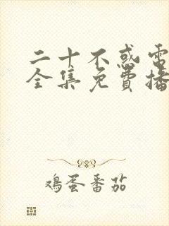 二十不惑电视剧全集免费播放