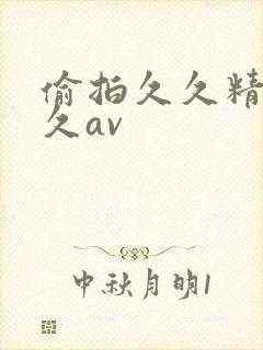 偷拍久久精品久久av