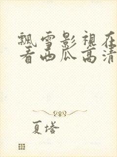 飘雪影视在线观看西瓜高清免费版