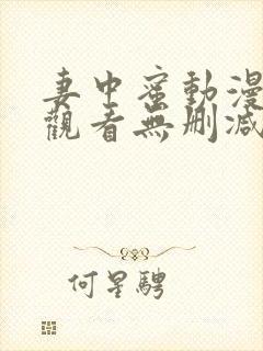 妻中蜜动漫在线观看无删减完整版