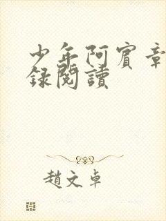 少年阿宾章节目录阅读