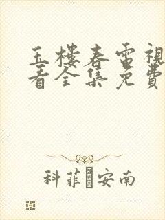 玉楼春电视剧观看全集免费星辰