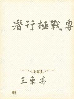 潜行极战粤语封面