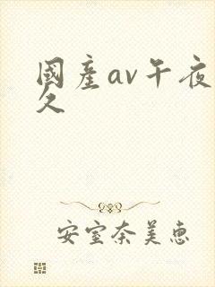 国产av午夜久久封面