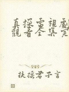 真探电视剧免费观看全集完整版