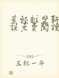 叶轻离裴靳墨小说免费阅读笔趣阁