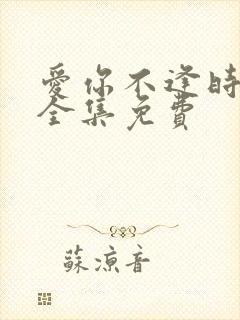 爱你不逢时短剧全集免费