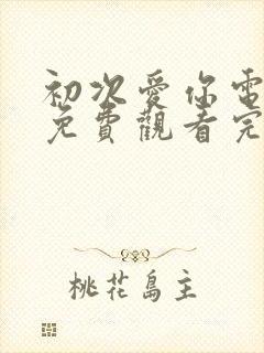 初次爱你电视剧免费观看完整版高清