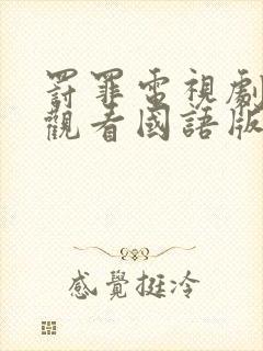 罚罪电视剧免费观看国语版全集