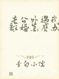 老公外遇我不想离婚怎么办