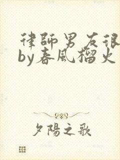 律师男友很难撩by春风榴火封面