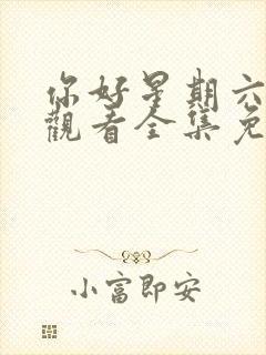 你好星期六在线观看全集免费播放