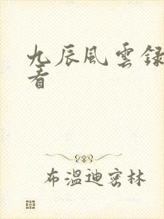 九辰风云录在哪看