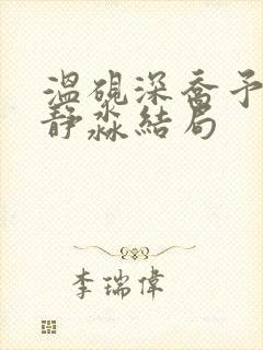 温砚深乔予沈安静淼结局封面