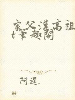 家父汉高祖txt笔趣阁封面