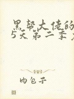 黑帮大佬的365天第二季免费观看全集电影