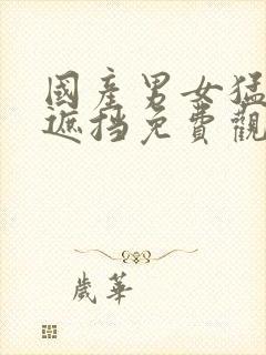 国产男女猛烈无遮挡免费观看网站