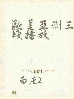 欧美亚洲三级在线播放