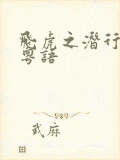 飞虎之潜行极战粤语