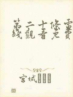 第二十条电影在线观看免费完整版