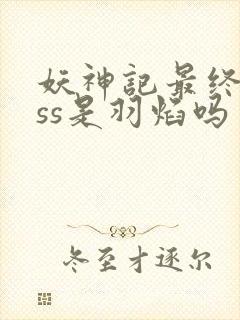 妖神记最终boss是羽焰吗封面