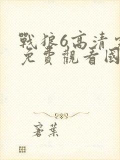 战狼6高清完整免费观看国语