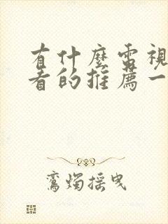 有什么电视剧好看的推荐一下