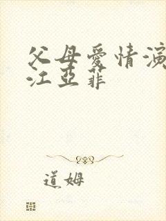 父母爱情演员表江亚菲封面