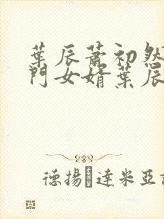 叶辰萧初然 上门女婿叶辰