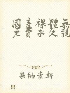 国产裸体无遮挡免费永久观看