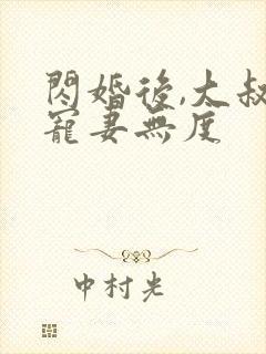 闪婚后,大叔他宠妻无度